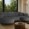 Ecksofa, Sofa Designer Modena U Rein stoff Poso