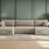 Ecksofa mit schlaffunktion und bettkasten, Sofa U-form, Couch U-form MILANO Dicker Cord