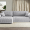 Ecksofa mit schlaffunktion und bettkasten, Eckcouch MILANO XL stoff Poso Dicker Cord