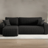 Ecksofa mit schlaffunktion und bettkasten, Eckcouch MILANO L stoff Poso Dicker Cord