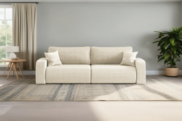 Schlafsofa MILANO und Bettkasten Stoff Poso