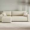 Ecksofa mit schlaffunktion und bettkasten, Eckcouch MILANO L stoff Quelle