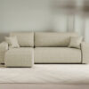 Ecksofa mit schlaffunktion und bettkasten, Eckcouch MILANO L stoff Quelle
