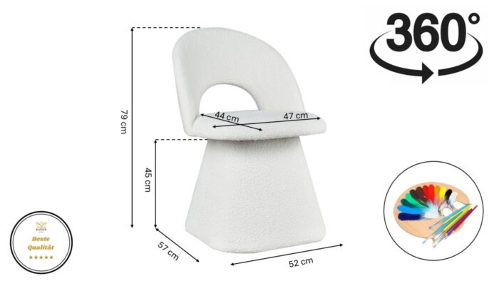 Stuhl Abisso Mils Eleganz und Komfort in einem zeitgenössischen Stil, Stoff Catch Me