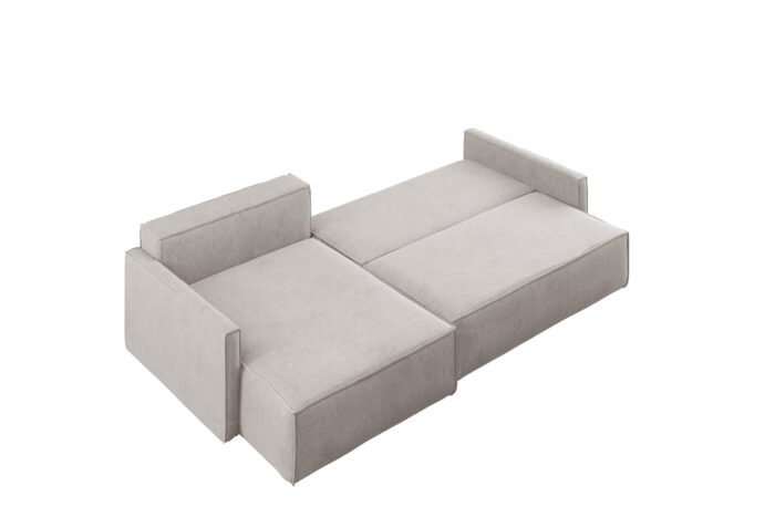 Schlafsofa Carlos L-Form, Ecksofa Mit Bettkasten Und Schlaffunktion Stoff Salvador