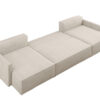 Ecksofa Carlos U-Form Mit Schlaffunktion und Bettkasten Elegante Stoff Poso