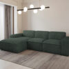 Ecksofa, Sofa L form, Couch L form Siena L stoff Velo
