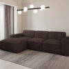 Ecksofa, Sofa L form, Couch L form Siena L stoff Velo