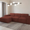 Ecksofa, Sofa L form, Couch L form Siena L stoff Velo
