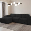 Ecksofa, Sofa L form, Couch L form Siena L stoff Velo