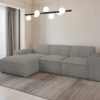 Ecksofa, Sofa L form, Couch L form Siena L stoff Velo