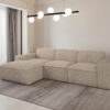 Ecksofa, Sofa L form, Couch L form Siena L stoff Velo