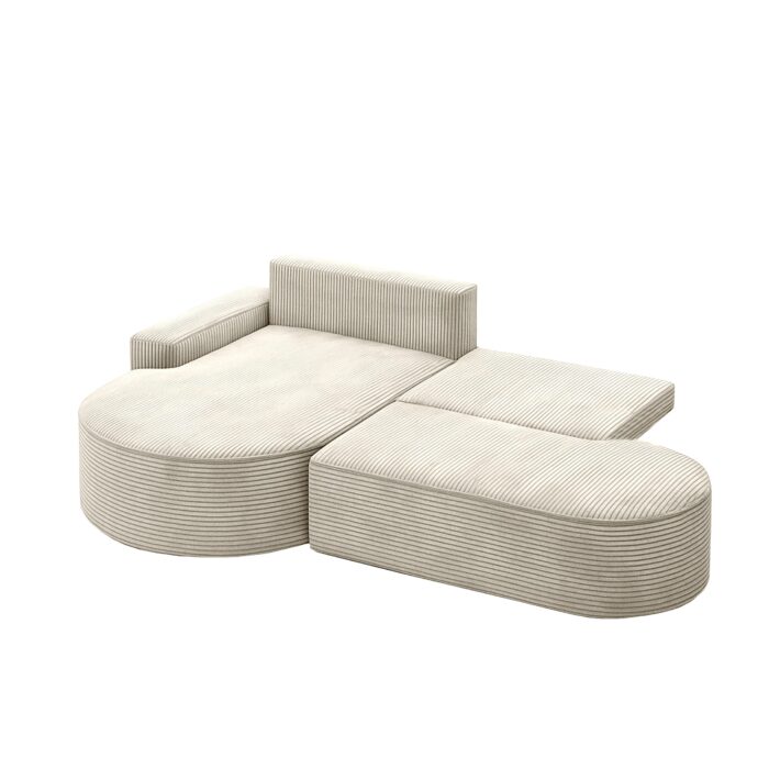 Ecksofa Modena Pro mit Schlaffunktion und Bettkasten stoff Poso