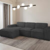 Ecksofa, Sofa L form, Couch L form Siena L stoff Velo