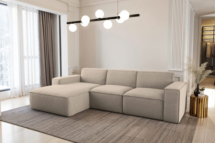 Ecksofa L-Form Siena Stoff Artico