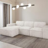 Ecksofa, Sofa L form, Couch L form Siena L stoff Velo