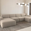 Ecksofa U-Form Siena mit Stoff Artico
