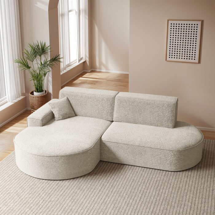 Ecksofa Modena Pro mit Schlaffunktion und Bettkasten stoff Arena