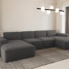 Ecksofa U-Form Siena mit Stoff Artico