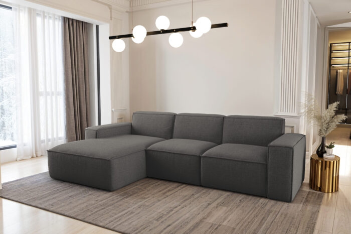 Ecksofa L-Form Siena Stoff Artico