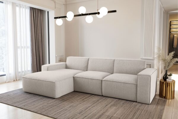 Ecksofa L-Form Siena Stoff Artico
