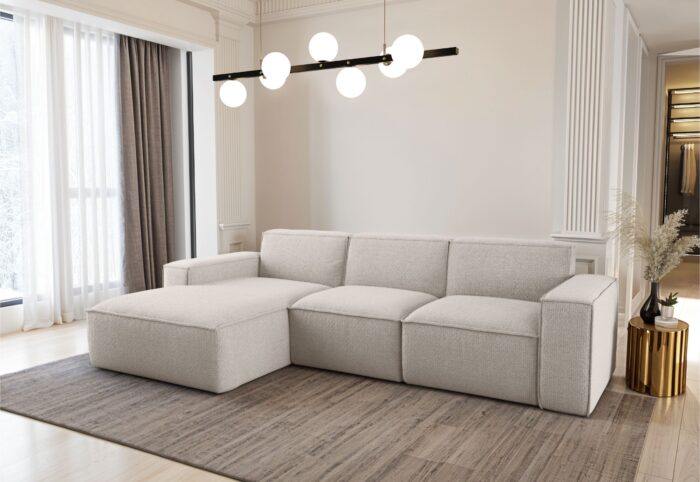 Ecksofa L-Form Siena Stoff Artico