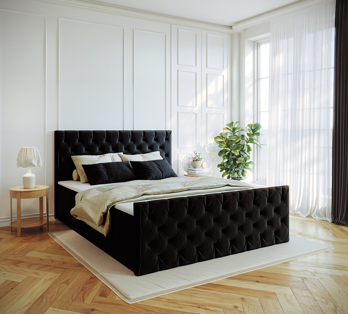 Kontinentalbett Mars Mit Bettkasten Stoff Riviera – Bild 7