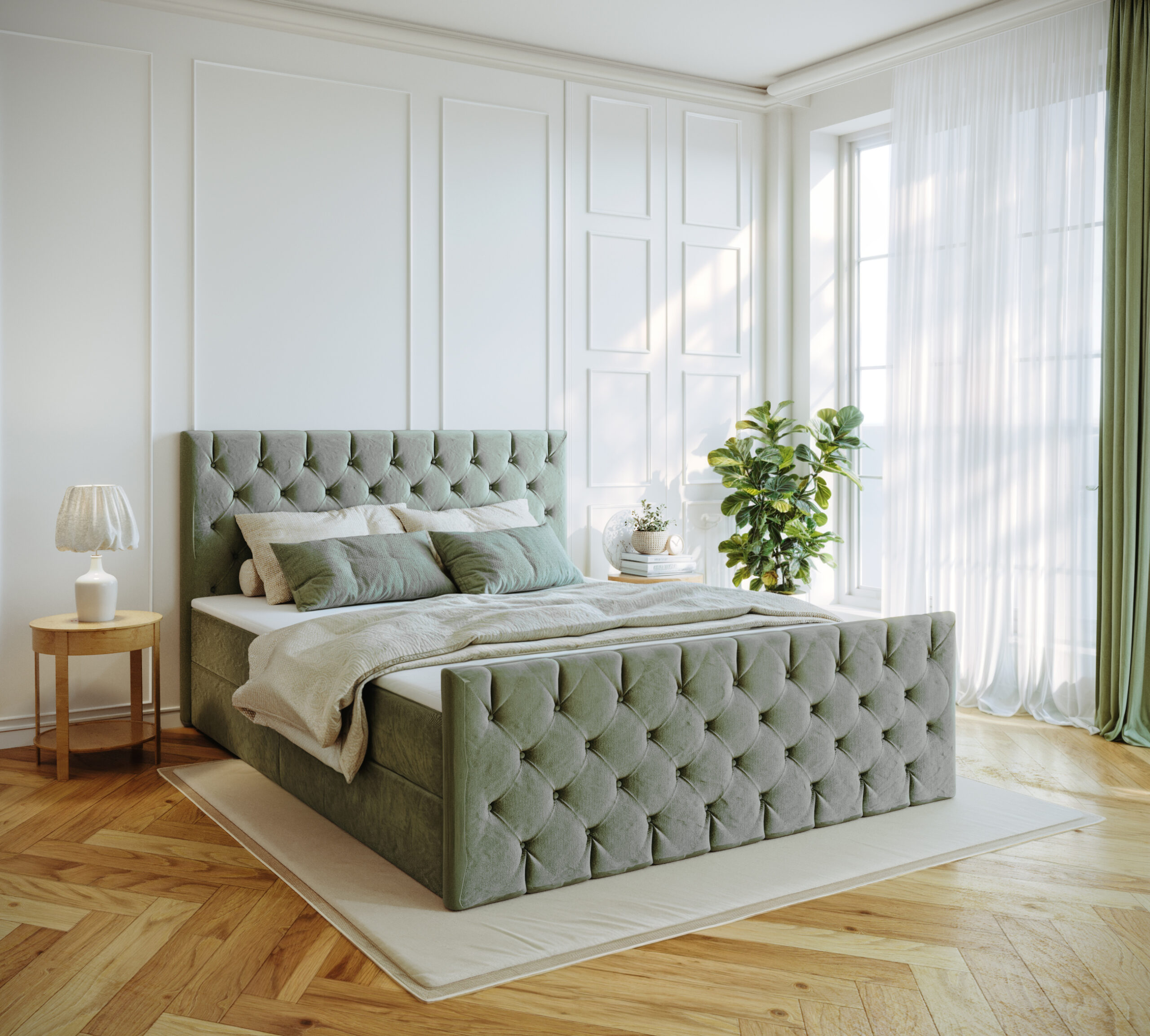 Kontinentalbett Mars Mit Bettkasten Stoff Riviera – Bild 5