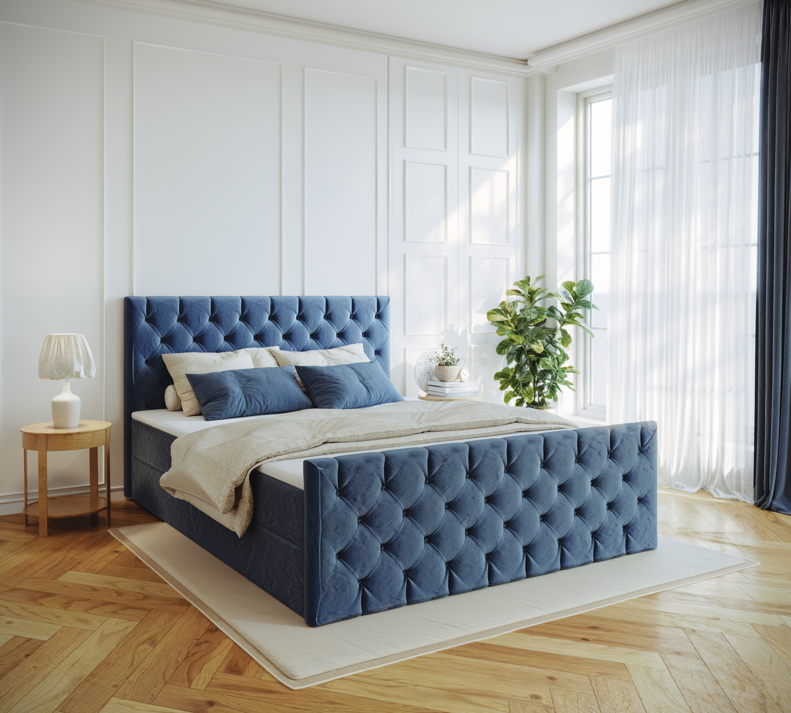 Kontinentalbett Mars Mit Bettkasten Stoff Riviera – Bild 6