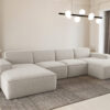 Ecksofa U-Form Siena mit Stoff Artico