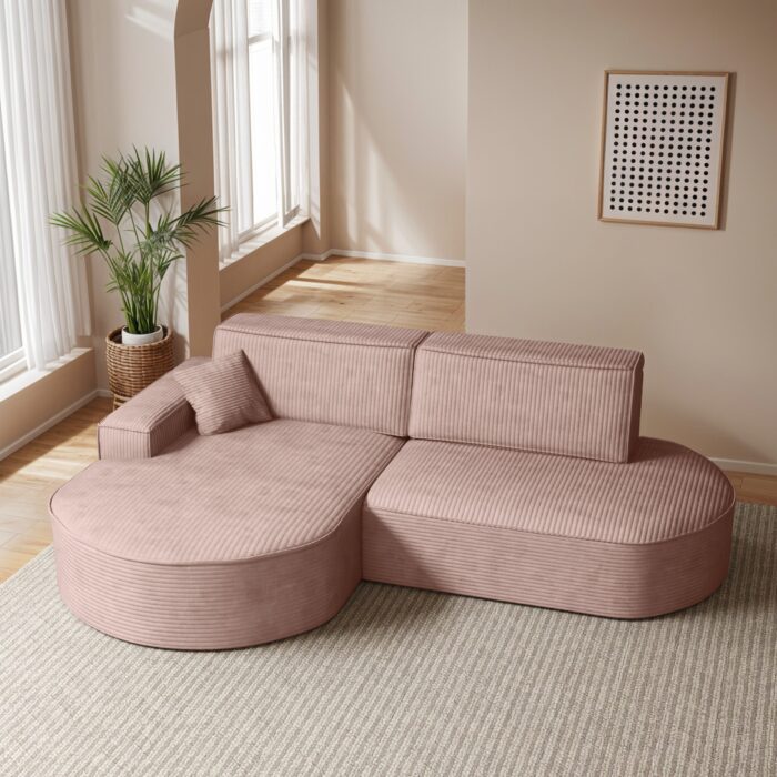 Ecksofa Modena Pro mit Schlaffunktion und Bettkasten stoff Poso