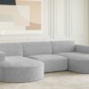 Ecksofa Designer, Sofa U Form MODENA Stoff Loop