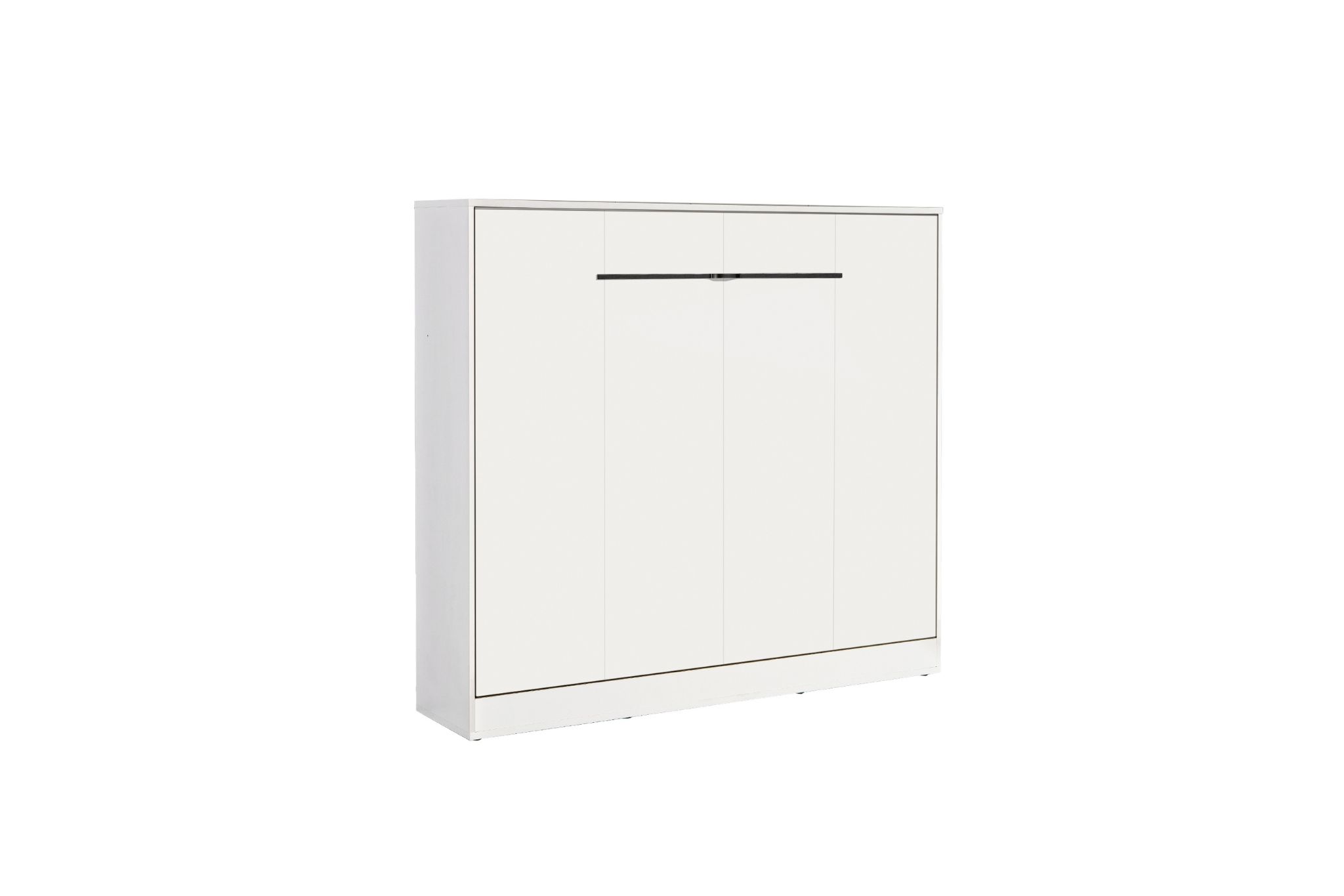 Schrankbett Perfekt 160x200 ein horizontales , das Design und Funktionalität vereint mit Matratze – Bild 3