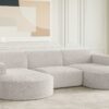 Ecksofa Designer, Sofa U Form MODENA Stoff Loop