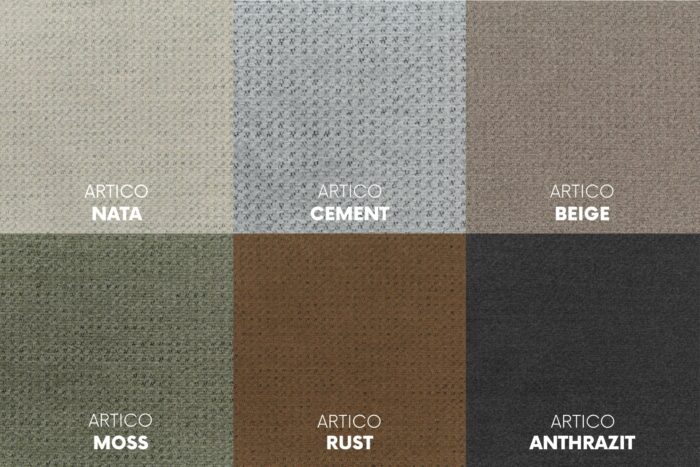 Ecksofa Designer MODENA STUDIO stoff Artico