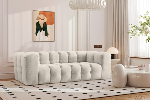 Sofa 3-Sitzer, Komfort Couch BALOO, stoff Schenille