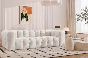 Sofa 4-Sitzer, Komfort Couch BALOO, stoff Schenille