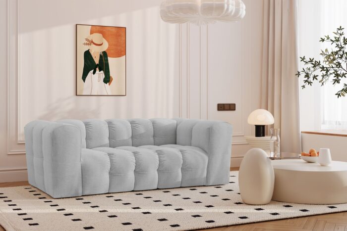 Sofa 2-Sitzer, Komfort Couch BALOO, stoff Schenille