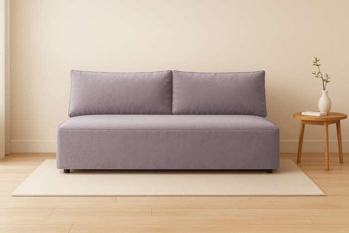 Sofa mit schlaffunktion und bettkasten, Schlafsofa DUO Velours Salvador