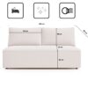Sofa mit schlaffunktion und bettkasten, Schlafsofa DUO Velours Salvador