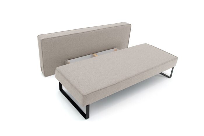 Schlafsofa NOMI mit Bettkasten und Schlaffunktion,Strukturstoff Faro