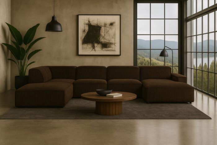 Ecksofa Cursal V – großes modulares Design für Stil und Komfort stoff Poso