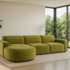 Ecksofa Cursal Round – modulares L-Sofa mit sanften Rundungen stoff Salvador