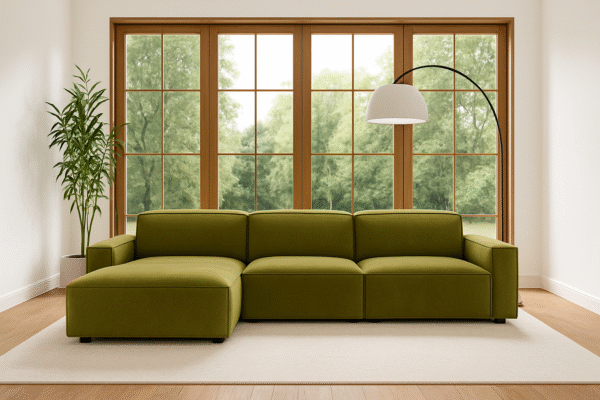 Ecksofa Cursal L-Form – modular, modern, unvergleichlich bequem stoff Salvador