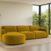 Ecksofa Cursal Round – modulares L-Sofa mit sanften Rundungen stoff Salvador