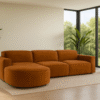 Ecksofa Cursal Round – modulares L-Sofa mit sanften Rundungen stoff Salvador