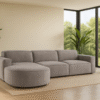 Ecksofa Cursal Round – modulares L-Sofa mit sanften Rundungen stoff Salvador