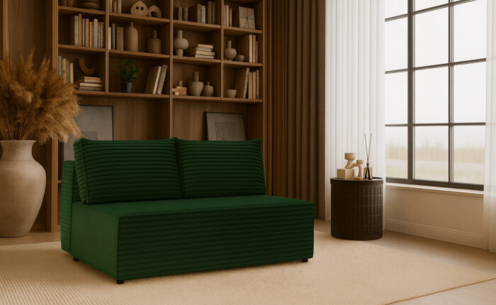 Schlafsofa, Sofa mit Bettkasten, DUO Cordstoff