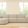 Ecksofa Cursal Round – modulares L-Sofa mit sanften Rundungen stoff Artico