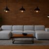 Ecksofa Cursal U-Form – großes modulares Sofa aus hochwertigem Stoff Artico